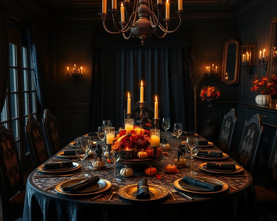 Spooky Elegance: Halloween Dining Room Decor Ideas for a Hauntingly Chic Table