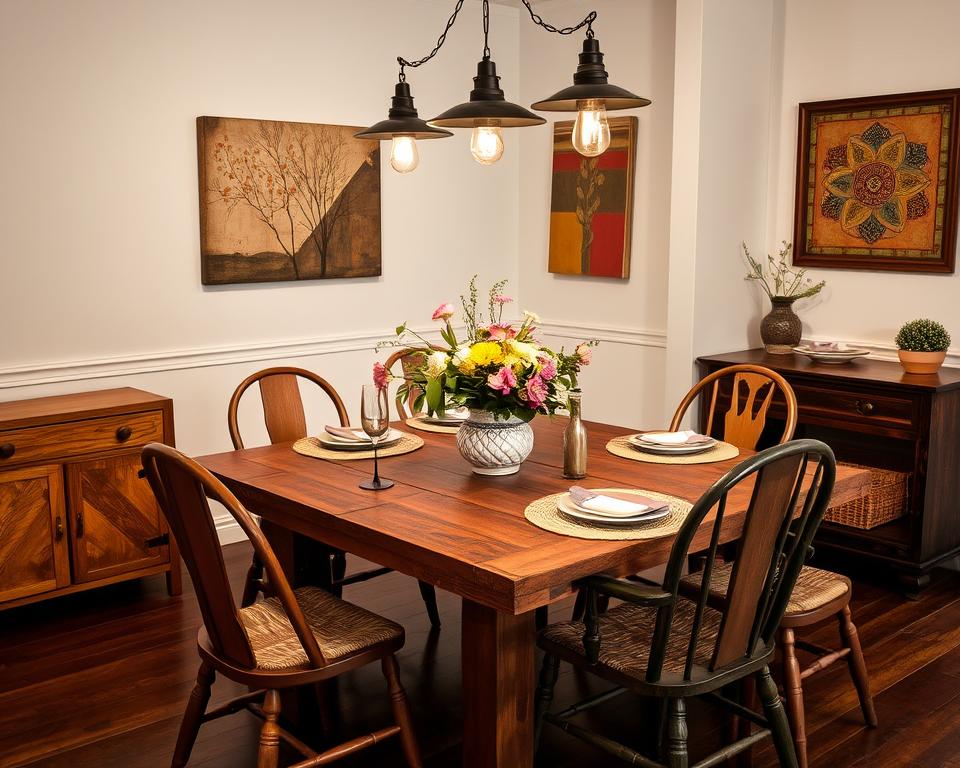 charming and affordable dining room decor