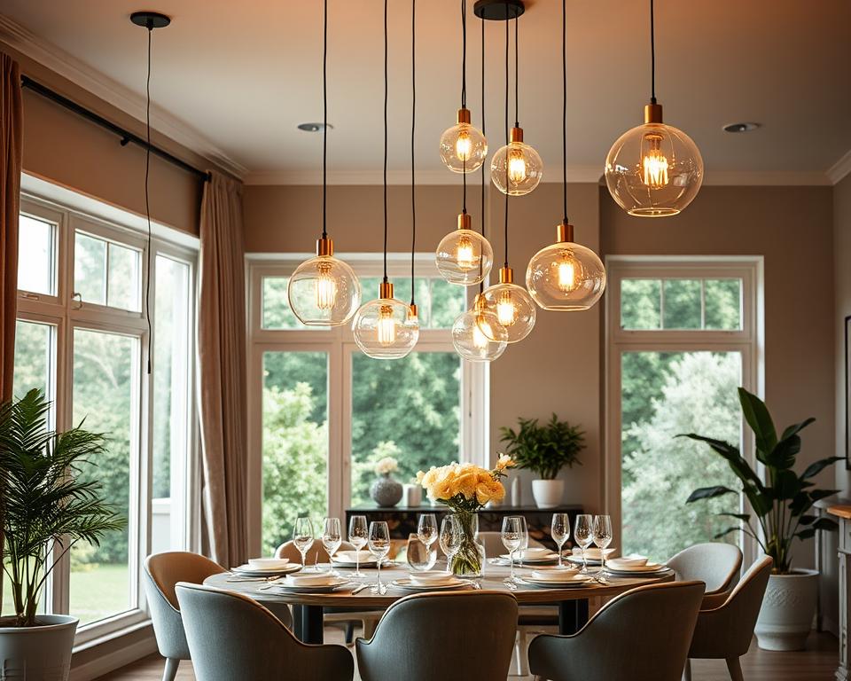 dining room lighting placement