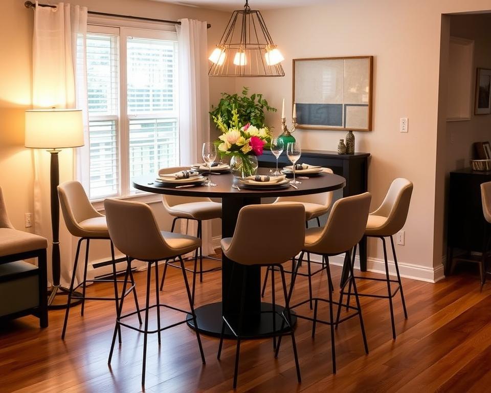 high top table dining room decor